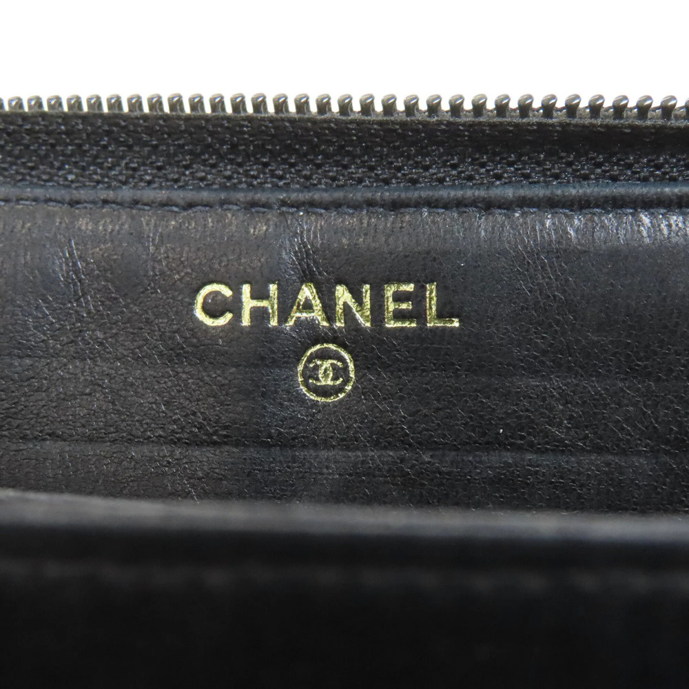 CHANEL Authentic Black Logo Wallet - Picture 6 of 16